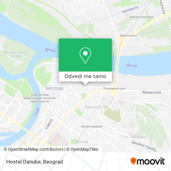 Hostel Danube mapa