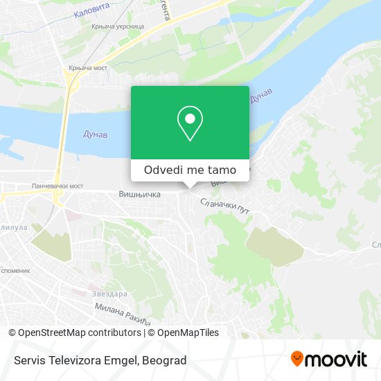 Servis Televizora Emgel mapa