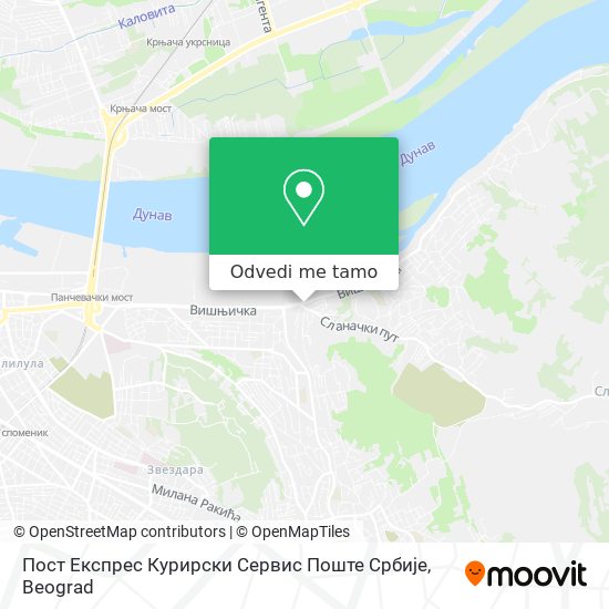 Пост Експрес Курирски Сервис Поште Србије mapa