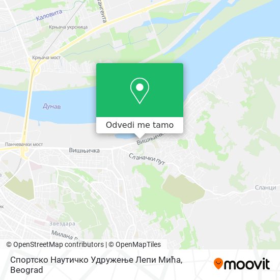 Спортско Наутичко Удружење Лепи Мића mapa