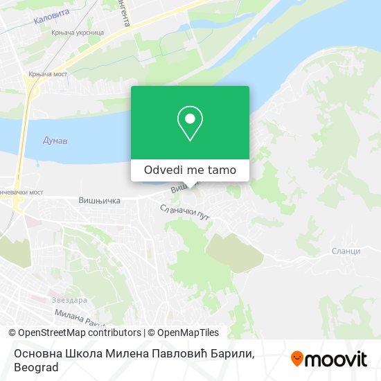 Основна Школа Милена Павловић Барили mapa