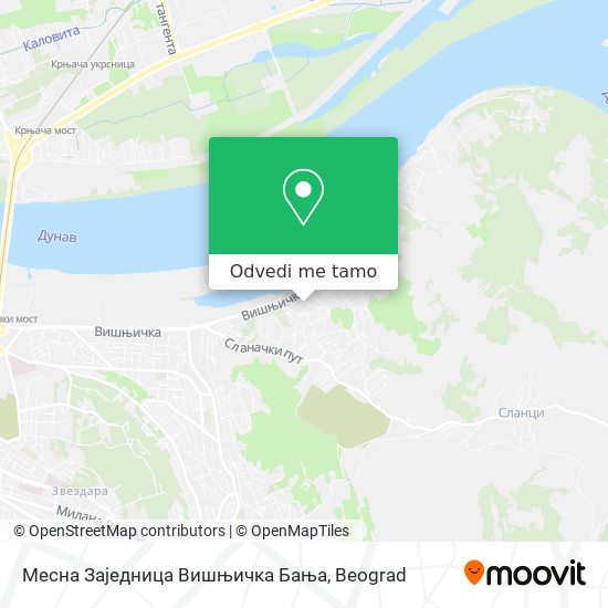 Месна Заједница Вишњичка Бања mapa