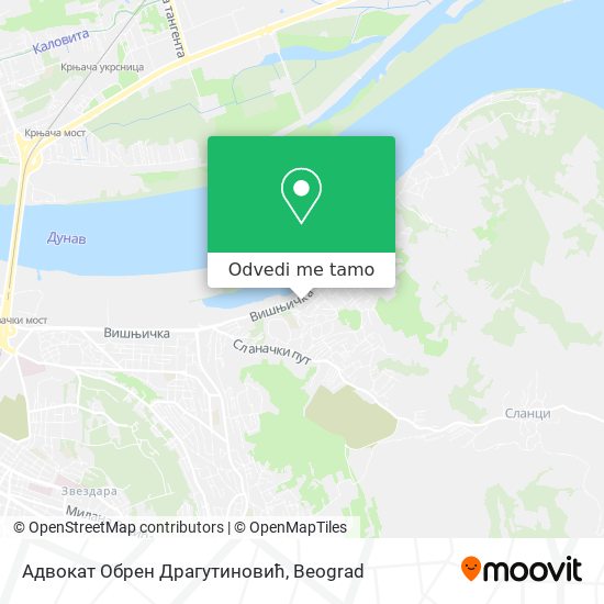 Адвокат Обрен Драгутиновић mapa