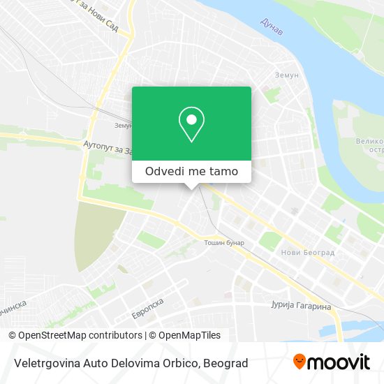 Veletrgovina Auto Delovima Orbico mapa