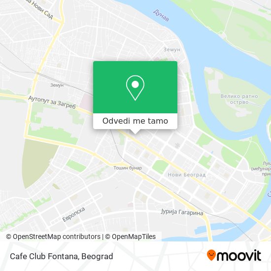 Cafe Club Fontana mapa