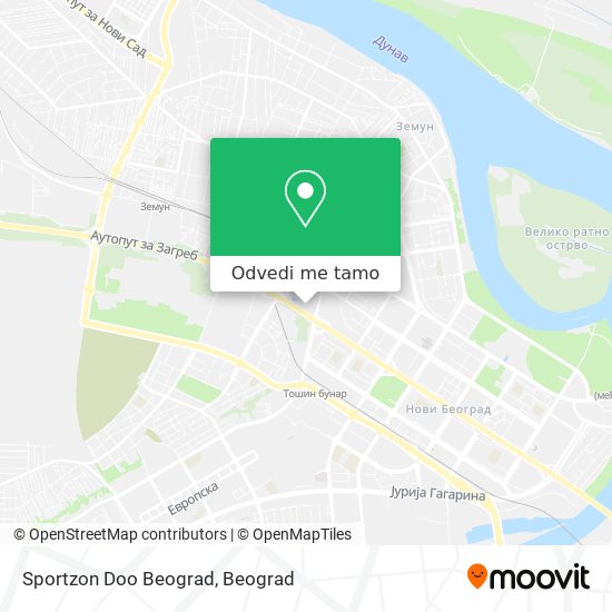 Sportzon Doo Beograd mapa