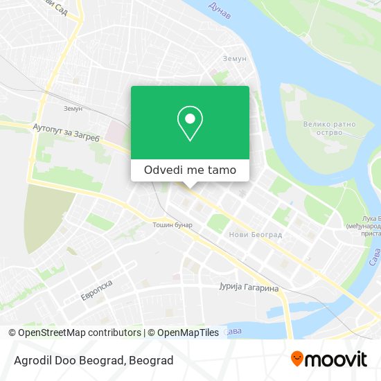 Agrodil Doo Beograd mapa