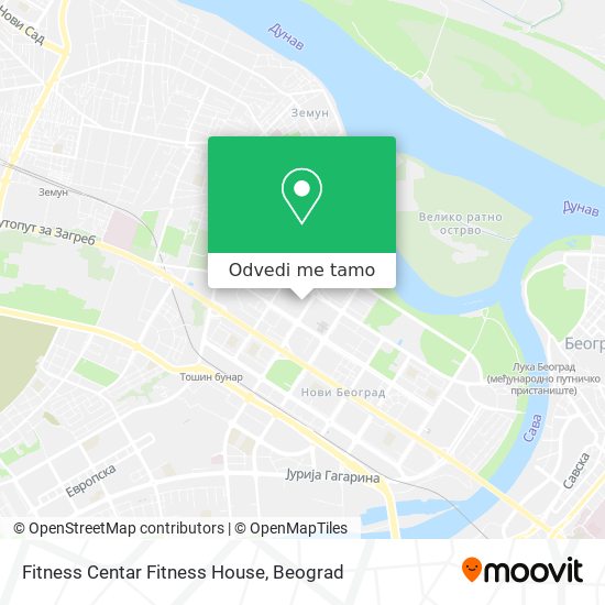 Fitness Centar Fitness House mapa