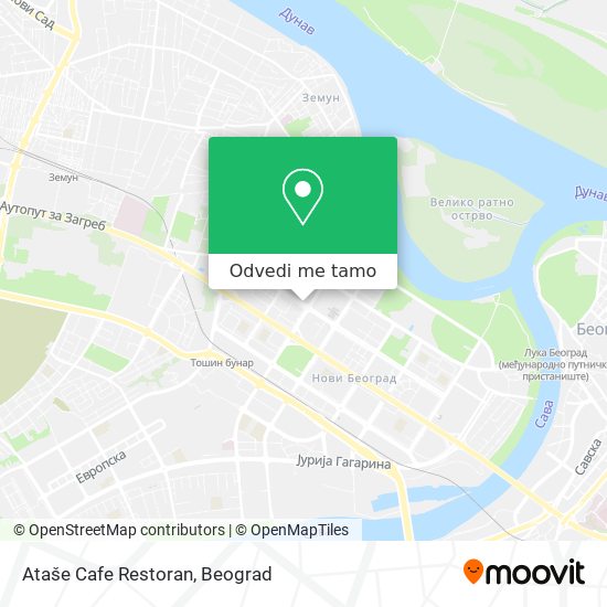 Ataše Cafe Restoran mapa