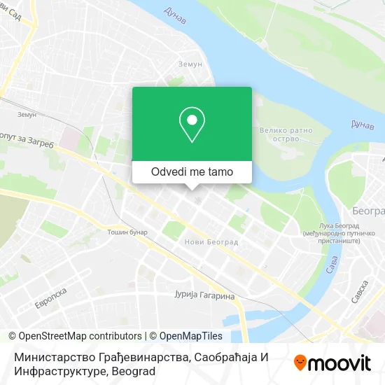 Министарство Грађевинарства, Саобраћаја И Инфраструктуре mapa