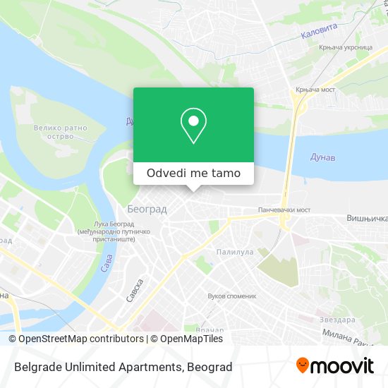 Belgrade Unlimited Apartments mapa