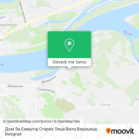 Дом За Смештај Старих Лица Вила Вишњица mapa