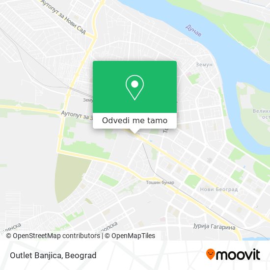 Outlet Banjica mapa