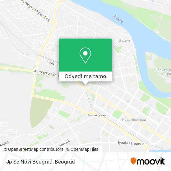 Jp Sc Novi Beograd mapa