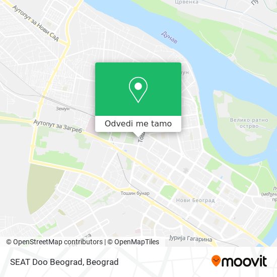 SEAT Doo Beograd mapa