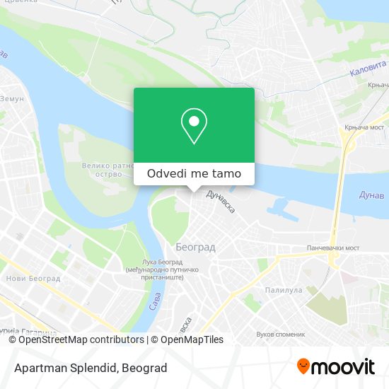 Apartman Splendid mapa