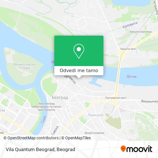 Vila Quantum Beograd mapa