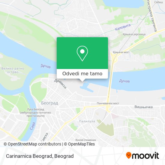 Carinarnica Beograd mapa