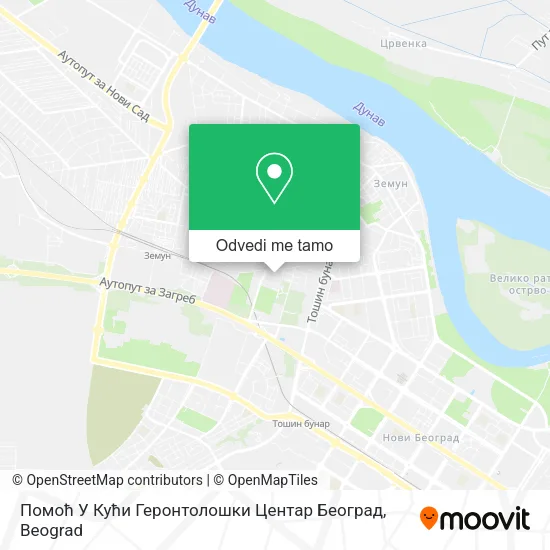 Помоћ У Кући Геронтолошки Центар Београд mapa