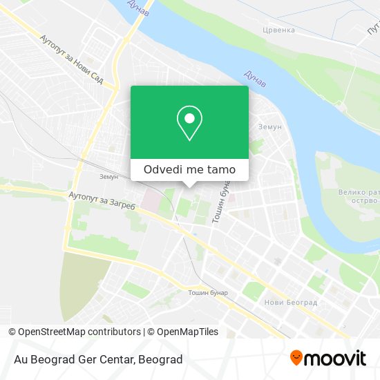 Au Beograd Ger Centar mapa