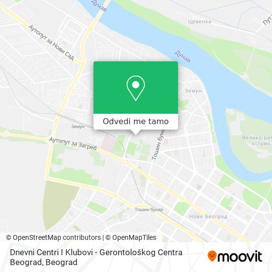 Dnevni Centri I Klubovi - Gerontološkog Centra Beograd mapa