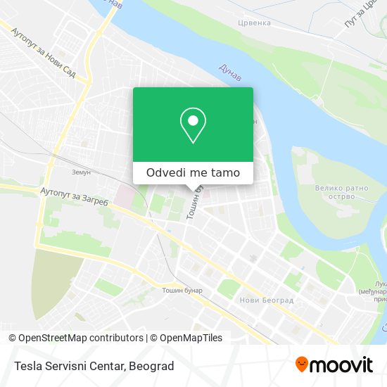 Tesla Servisni Centar mapa