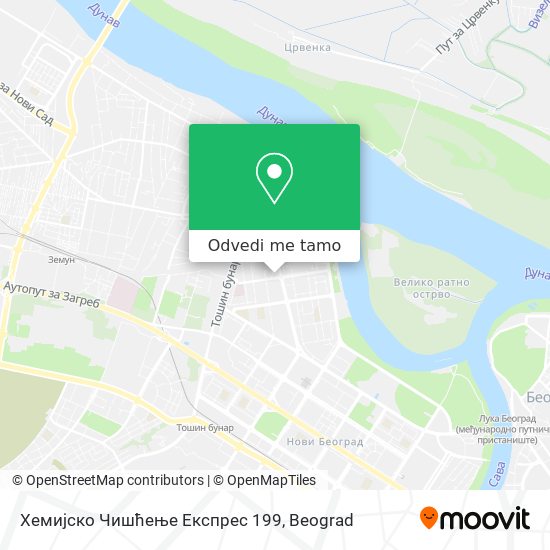 Хемијско Чишћење Експрес 199 mapa