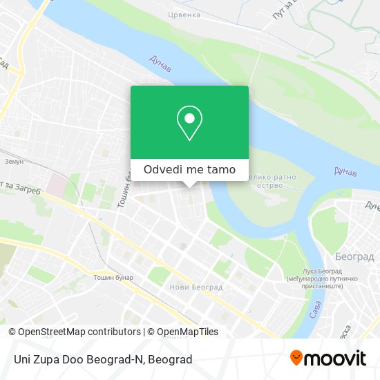 Uni Zupa Doo Beograd-N mapa