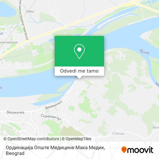 Ординација Опште Медицине Мака Медик mapa