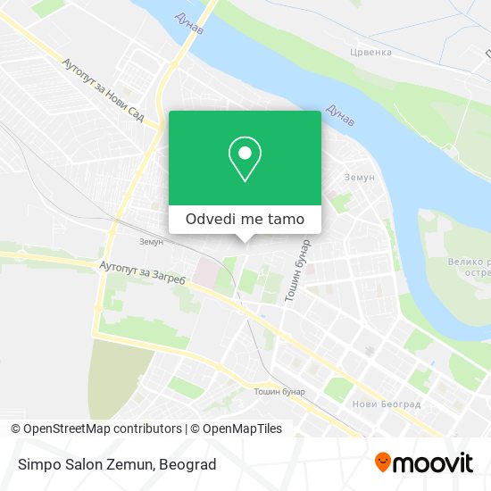 Simpo Salon Zemun mapa