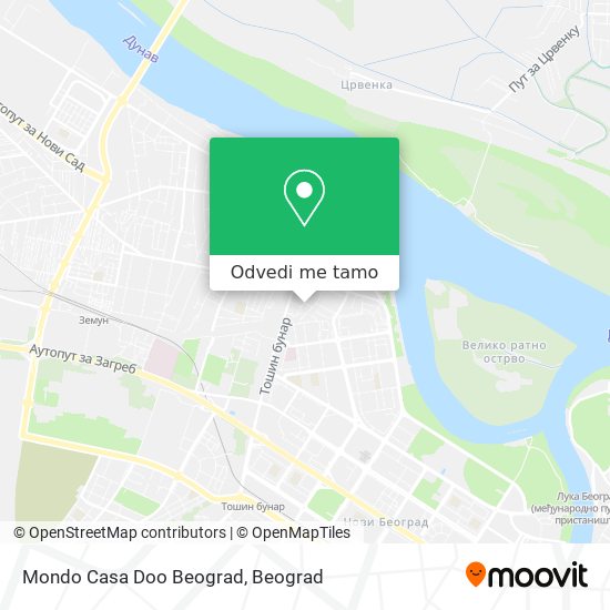 Mondo Casa Doo Beograd mapa