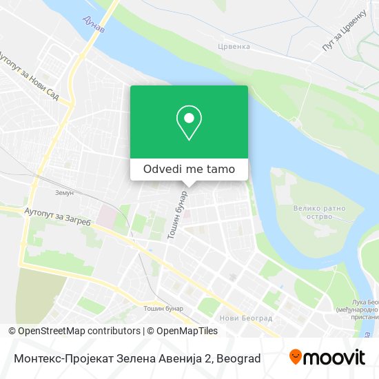 Монтекс-Пројекат Зелена Авенија 2 mapa