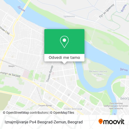 Iznajmljivanje Ps4 Beograd-Zemun mapa