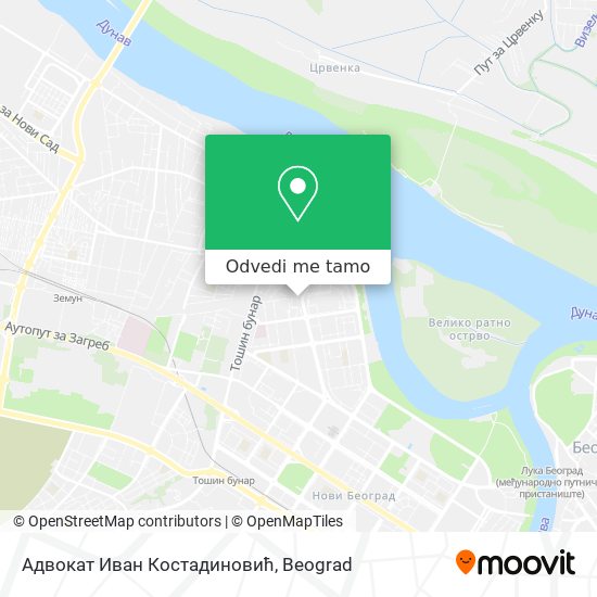 Адвокат Иван Костадиновић mapa