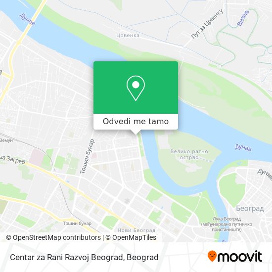Centar za Rani Razvoj Beograd mapa
