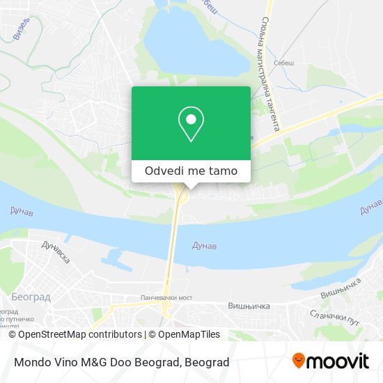 Mondo Vino M&G Doo Beograd mapa