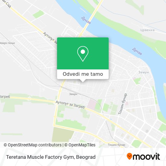 Teretana Muscle Factory Gym mapa