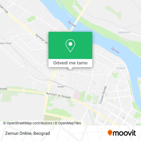 Zemun Online mapa