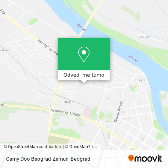 Camy Doo Beograd-Zemun mapa