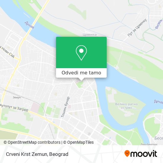 Crveni Krst Zemun mapa