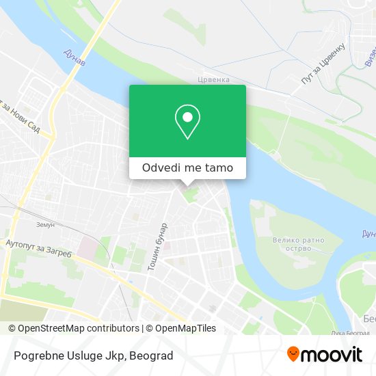 Pogrebne Usluge Jkp mapa