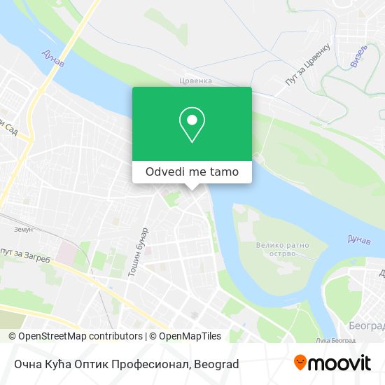 Очна Кућа Оптик Професионал mapa