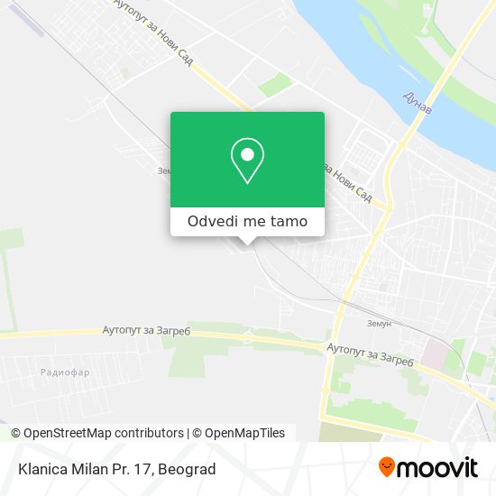 Klanica Milan Pr. 17 mapa