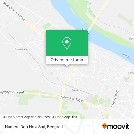 Numera Doo Novi Sad mapa