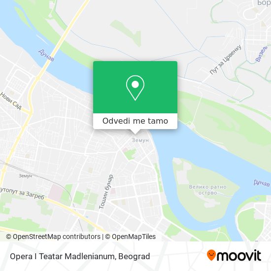 Opera I Teatar Madlenianum mapa