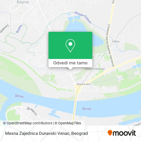 Mesna Zajednica Dunavski Venac mapa