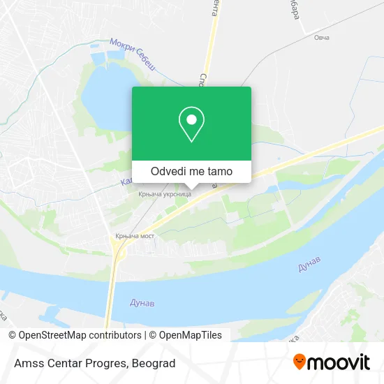 Amss Centar Progres mapa