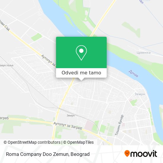 Roma Company Doo Zemun mapa