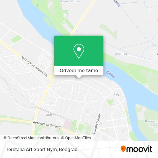 Teretana Art Sport Gym mapa