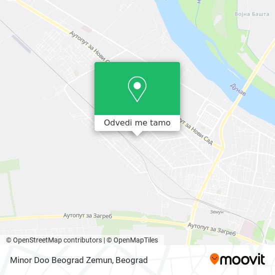 Minor Doo Beograd Zemun mapa